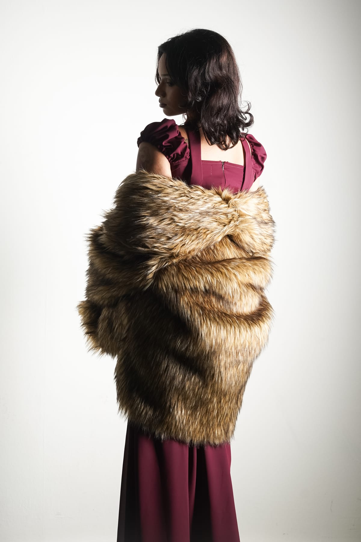 LIMITED EDITION Fox Faux Fur Coat - Image 3